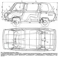 Рис. 2. Компоновка автомобиля «Чибис»