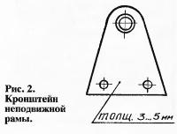 Рис. 2. Кронштейн неподвижной рамы