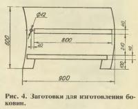 Рис. 4. Заготовки для изготовления боковин