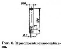 Рис. 8. Приспособление-набивка