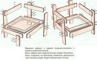 Вариант кресел с двумя подлокотниками и с одним подлокотником