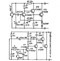 Две схемы микрофонных усилителей