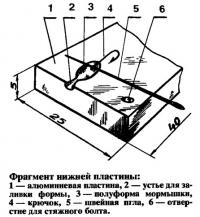 Фрагмент нижней пластины