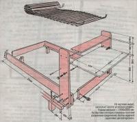 Из чертежа видно, насколько просто устроена кровать