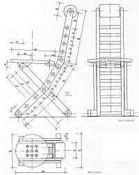 Размеры и конструкция стула
