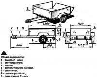 Рис. 1. Общий вид прицепа