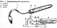 Рис. 1. Однокрючковый рыхлитель