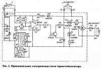 Рис. 1. Принципиальная электрическая схема термостабилизатора