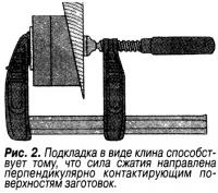 Рис. 2. Подкладка в виде клина