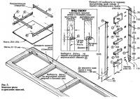 Рис. 3. Боковые рамы и крепление панелей