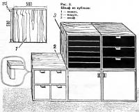 Рис. 3. Шкаф из кубиков