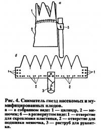 Рис. 4. Сниматель гнезд насекомых и мумифицированных плодов