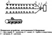 Рис. 5. Поливочное устройство, изготовленное Н. Захаровым
