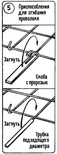 Рис. 5. Приспособления для сгибания проволоки