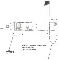 Рис. 6. Жерлица в действии