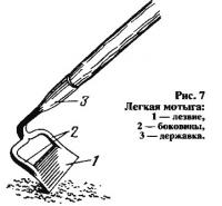 Рис. 7. Легкая мотыга