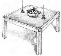 Рисунок квадратного стола