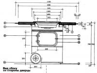 Вид сбоку со стороны дверцы