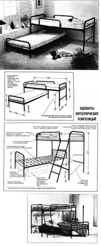 Вварианты металлических кроватей